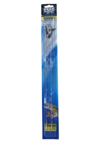 Effe Titanyum Çelik Tel Dişli Balık İçin 30cm 15kg Çeker 2 Adet