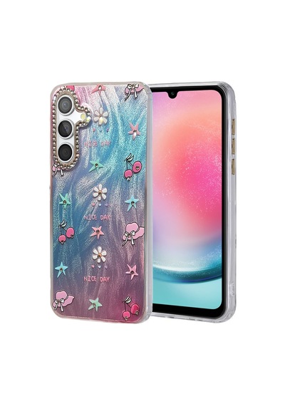 Newface - 591 - Samsung Galaxy A24 4g Kılıf Blade Aynalı Desenli Kapak - - Zngzrmll - Desen 4