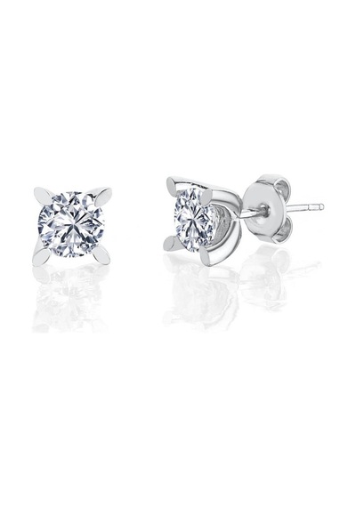 1.50 Karat Effective Diamond Markiz Esinti Tektaş Gümüş Küpe