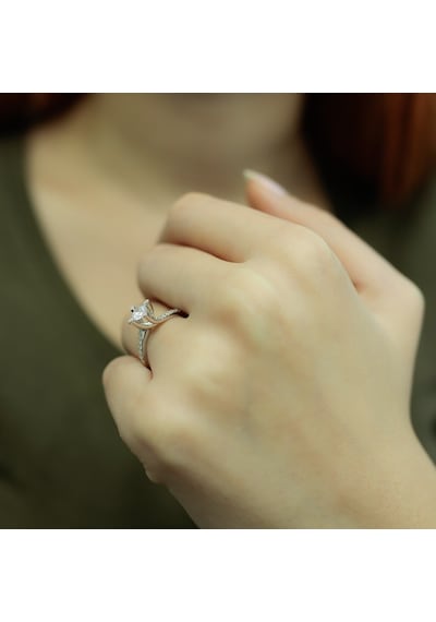 Lova Toplam 0,55 Karat Pırlanta Tektaş Yüzük - 1070063