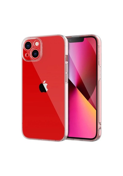 Ally iPhone Uyumlu 14 6.1inç Crystal Clear Kamera Korumalı Sert Pc Kılıf- 5775 Şeffaf
