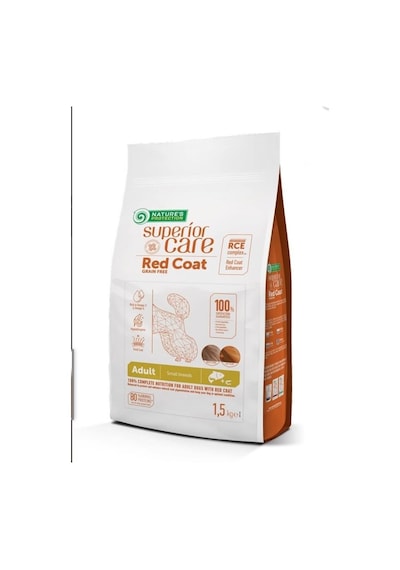 Natures Protection Superior Care Red Coat Küçük Irk Somonlu Kızıl Yetişkin Köpek Maması 10 KG