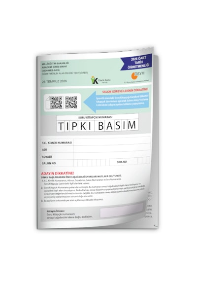 2026 Meb-ags Öabt Tarih Öğretmenliği Ösym Tıpkı Basım Kitapçığı Türkiye Geneli Deneme