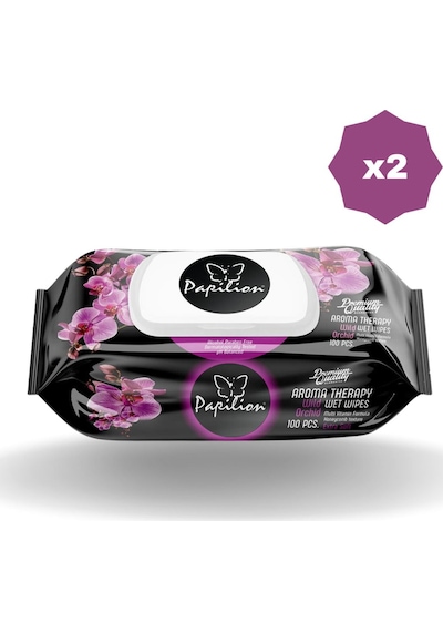 Papilion Islak Havlu 100'lü Aroma Terapy - 2 Adet