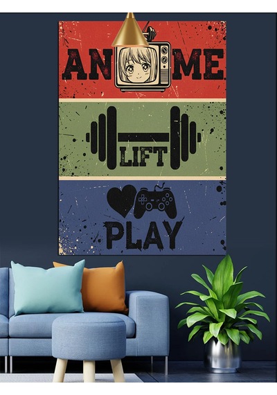 Spor Motivasyonel Poster Metin Dekoratif Kanvas - Mdf Ahşap Tablo