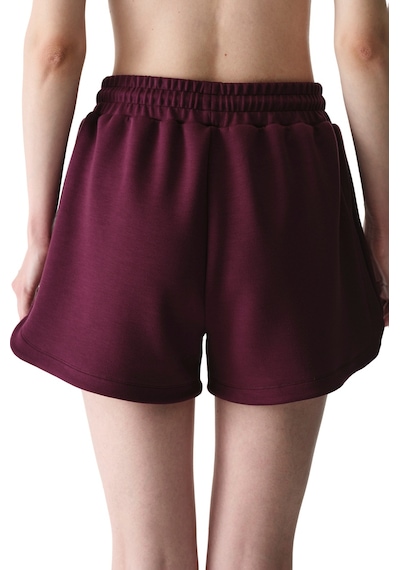 Penti Bordo Silky Feel İpeksi Dokunuş Yüksek Bel Şort