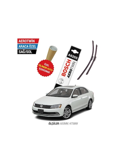 Bosch Aerotwin A620S Volkswagen Jetta Silecek Takımı (2011-2019)
