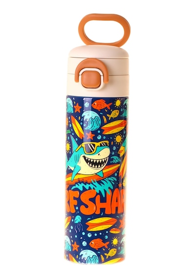 Kaukko Kids 520 Ml Süpar Köpekbalığı Baskılı Yeşil - Lacivert Erkek Çocuk Çelik Termos Matara Çift İçim Kilitli Kapak - L5357 Kaukko Kids 520 Ml Süpar Köpekbalığı Baskılı Yeşil - Lacivert Erkek Çocuk Çelik Termos Matara Çift İçim Kilitli Kapak - L5357