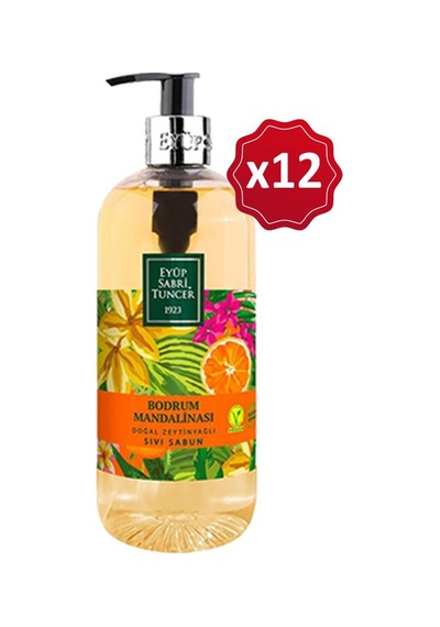 Eyüp Sabri Tuncer Bodrum Mandalinası Doğal Zeytinyağlı Sıvı Sabun 12 x 500 ML