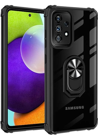 Samsung Galaxy Uyumlu A72 Kilif Standli Yüzüklü Mola Silikon Kapak 487504230