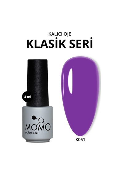 Momo Professional Kalıcı Oje K051 Mor 4 Ml