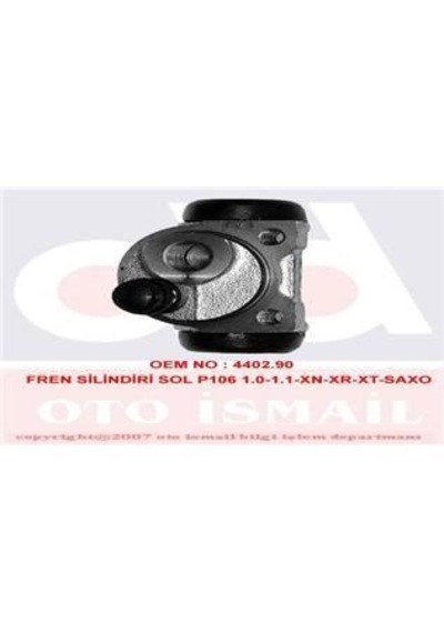 TRW BWD133 FREN SİLİNDİRİ SOL 106 91- / SAXO 96- 19.5mm