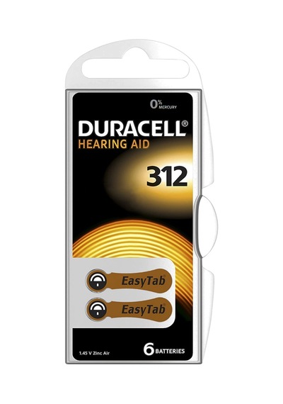 Duracell 312 No Kulaklık Pili 6'lı Paket