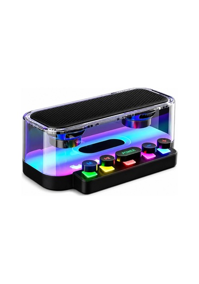 Jrl Z6 Rgb Işıklı Kablosuz Bluetooth Hoparlör - Mekanik Klavye Tuşlu, Speaker