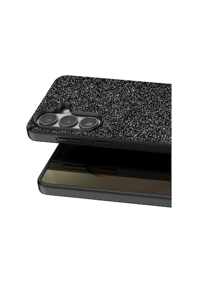 Muratech Onegif Samsung Galaxy Uyumlu  S26 Bright Simli Kapak - Siyah Sıyah