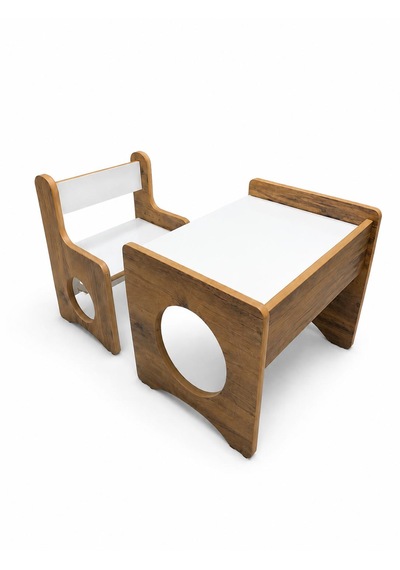 Pema Home %100 Mdf Montessori Aktivite Masası, Çocuk Oyun Çizim Masa Sandalye Takımı Kahverengi Pema Home %100 Mdf Montessori Aktivite Masası, Çocuk Oyun Çizim Masa Sandalye Takımı Kahverengi