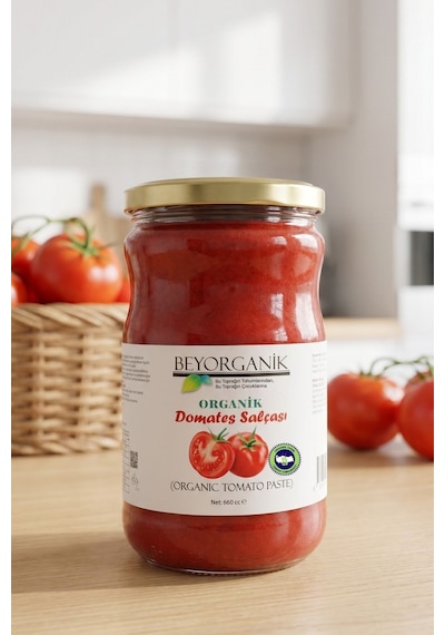 Beyorganik Pestisit Analizli Organik Domates Salçası 660 G