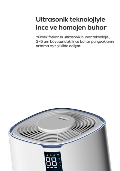 Hava Nemlendirici Lite 2 Akıllı, Ultrasonik Sıcak & Soğuk Buhar, 4.5l, Wifi X7451