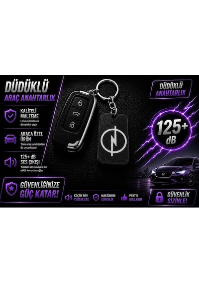 Düdüklü Opel Anahtarlık , Opel Logolu Islık Çalan Araç Anahtarlık - Hediyelik Opel Araba Anahtarlığı