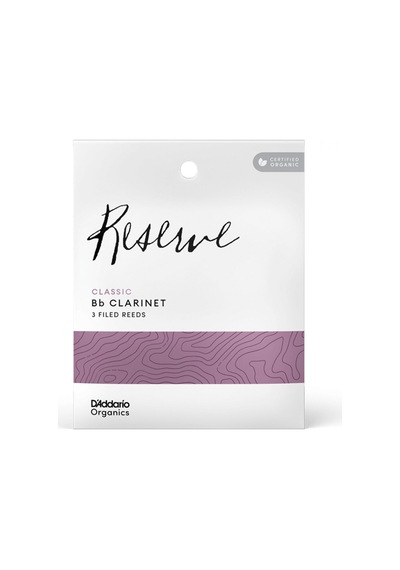 D'addario Odct0325 Organic Reserve Classic Bb Klarnet Kamışı No: 2.5 Orta Seviye/eğitim - 3'lü Paket Kimyasalsız Doğa Dostu Üretim Ve Berrak Ses