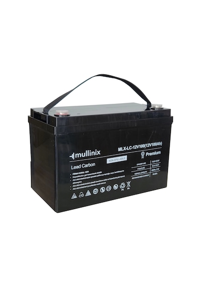 Mullinix 12v 100ah %50 Dod 2900 Derin Döngü Kurşun Karbon Akü