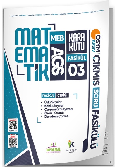 2026 Meb AGS Matematik Kara Kutu 3.fasikül ÖSYM Çıkmış Soru Üslü-köklü Sayılar-denklem Çözme Modüler