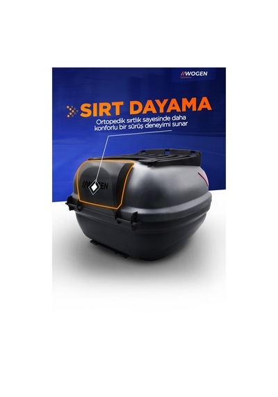 Wogen Wg41 Premium Arka Çanta 41 Litre Siyah + Karbon Dizlik He Siyah