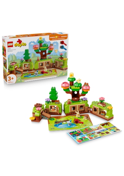 LEGO® DUPLO® Vahşi Hayvanlarla Keşif Ormanı 10480 – 2 Yaş ve Üzeri Çocuklar için 6 Hayvan İçeren Oyuncak Yapım Seti (131 Parça)