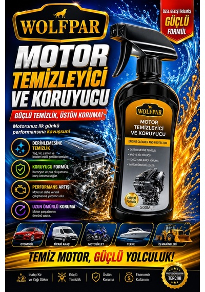 Motor Temizleyici Ve Koruyucu