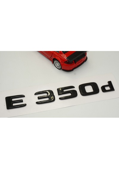 E 350d Bagaj Parlak Siyah ABS 3M 3D Yazı Logo