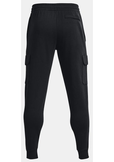 Erkek UA Rival Fleece Cargo Eşofman Altı 1382134-001 Siyah - Beyaz