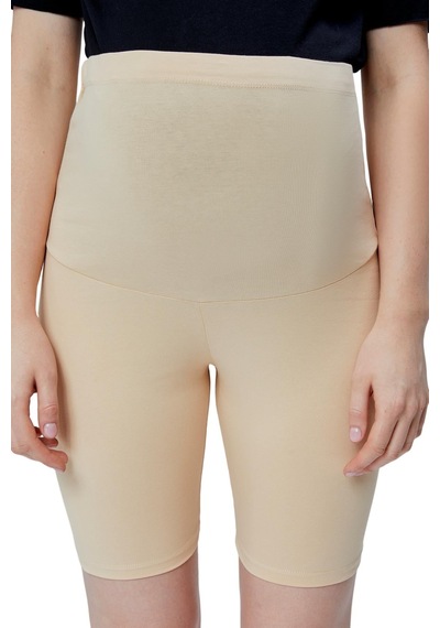 Luvmabelly Maternity 8028 Pamuklu Hamile Şort Tayt Ten
