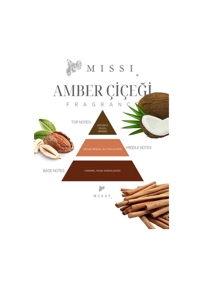Missi Oval Kristal Şişe Amber Çiçeği Oda Kokusu 100 ML