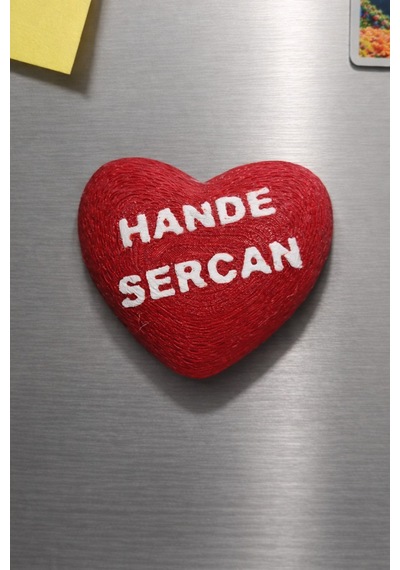 Sevgililer Günü İsme Özel Magnet Pembe