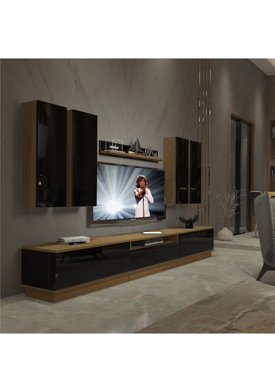 Decoraktiv Trendstyle 8ds Mdf Tv Ünitesi Tv Sehpası Pera - Siyah