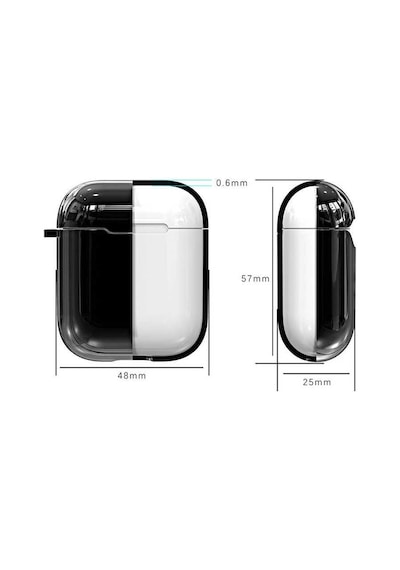 Apple AirPods Uyumlu Kılıf Zore Airbag 08 Silikon Rose Gold
