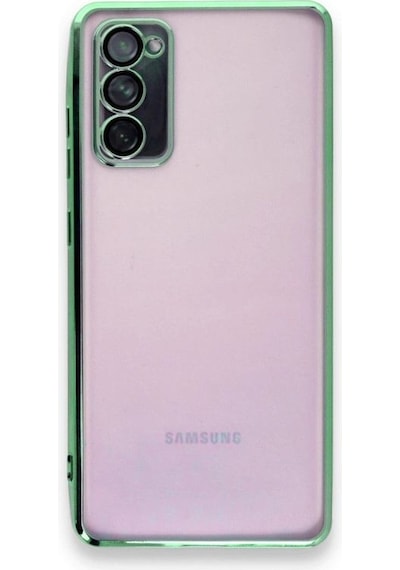 Tedar Samsung Galaxy Uyumlu S20 Fe Kılıf Razer Lensli Silikon - Yeşil Najmaddin standart
