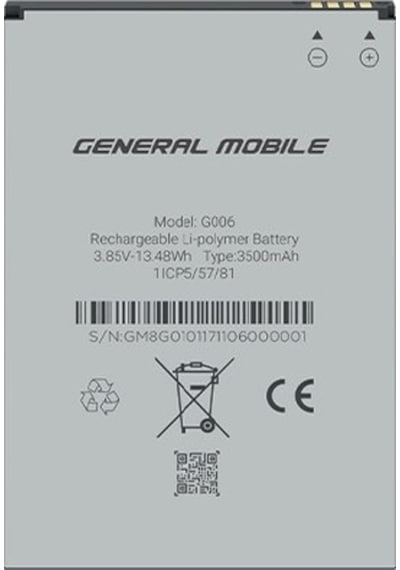 General Mobile Gm8 Go A Kalite Batarya G006 - 3500 Mah Gns2686197