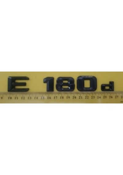 Mercedes Uyumlu Yazı E 180d Siyah