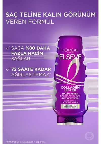 L'Oreal Paris Elseve Collagen Lifter Kolajen Peptitleri İçeren Hacim Veren Bakım Seti