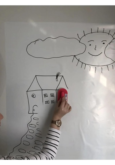 Tr 1 Şeffaf 1 Beyaz 60x100 Beyaz Tahta Statik Akıllı Kağıt Tahta Duvara,cama,tahtaya Uygulanır Şeffaf+beyaz Genel