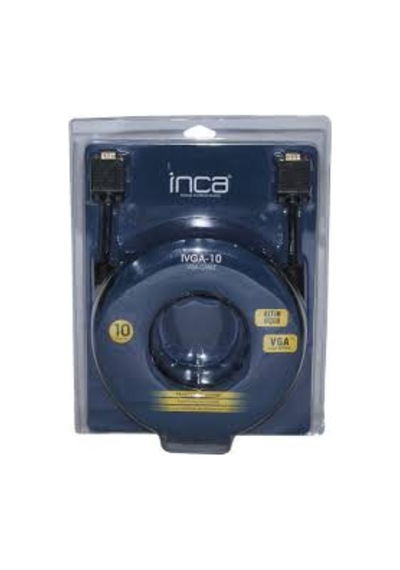 Inca Ivga-10 10Mt Vga Kablo Altın Uçlu Blister