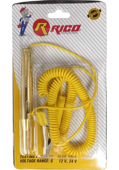 Rico Oto Kontrol Kalemi Metal Spiral Kablolu 6-24 V