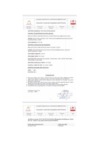 Edos Organik Bezelye Konserve 580 Gr