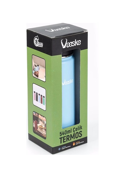 Vaeske 540ml Çelik Termos Mavi