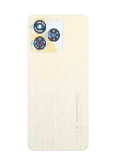 Oppo Realme C53 Gold Kamera Camlı Arka Cam Batarya Pil Kapağı Telefon Arka Kapak Altın 12744037