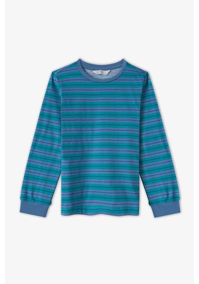 Penti Erkek Çocuk Mavi Çizgili Lovers Pamuklu Uzun Kollu 2li Pijama Takımı