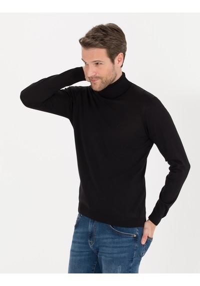 Pierre Cardin Erkek Siyah Triko Kazak 50257302-vr046 Siyah