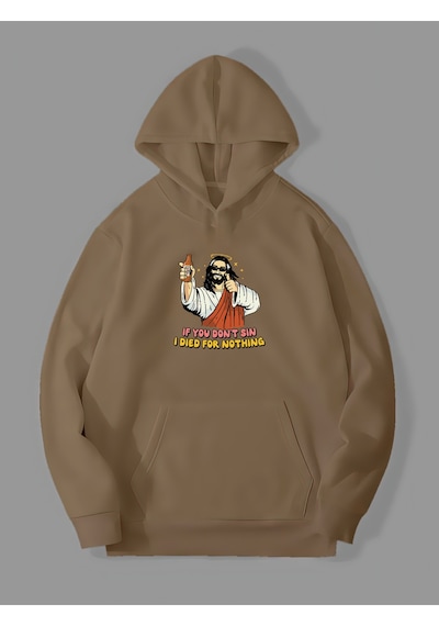 Harmandar Üç İplik Jesus İsa Baskılı Unisex Kemik Kanguru Cepli Kapüşonlu Sweatshirt Hoodie Jesuskemiksweat Harmandar Üç İplik Jesus İsa Baskılı Unisex Kemik Kanguru Cepli Kapüşonlu Sweatshirt Hoodie Jesuskemiksweat