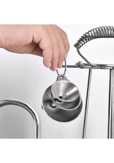 Mallart Paslanmaz Çelik Mini Huni Seti 3'lü - 7.5 Cm, 5.5 Cm, 4.5 Cm Dar Ağızlı Sıvı Ve Baha